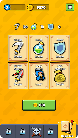 Character upgrades