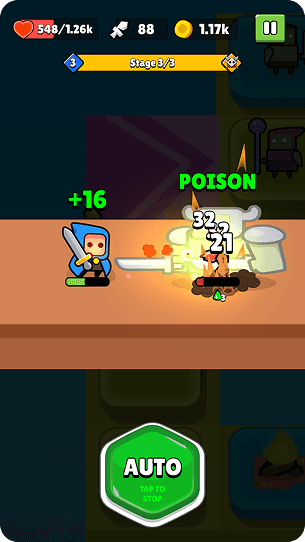 Fighting hero