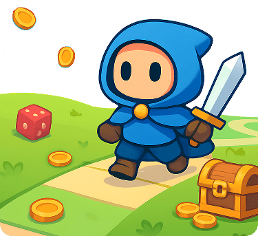 The hero walks along the road
